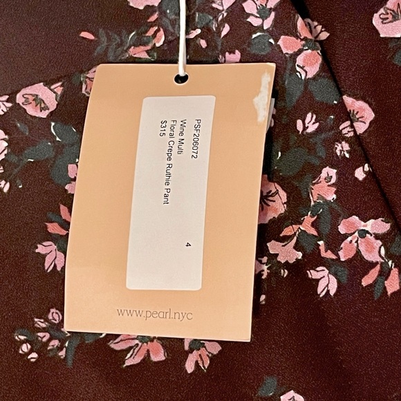 Pearl Floral Crepe Ruthie Pant - Picture 9 of 15